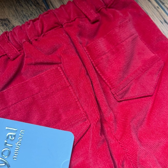 Baby boy size 1-2 month red pants BNWT - Picture 2 of 2